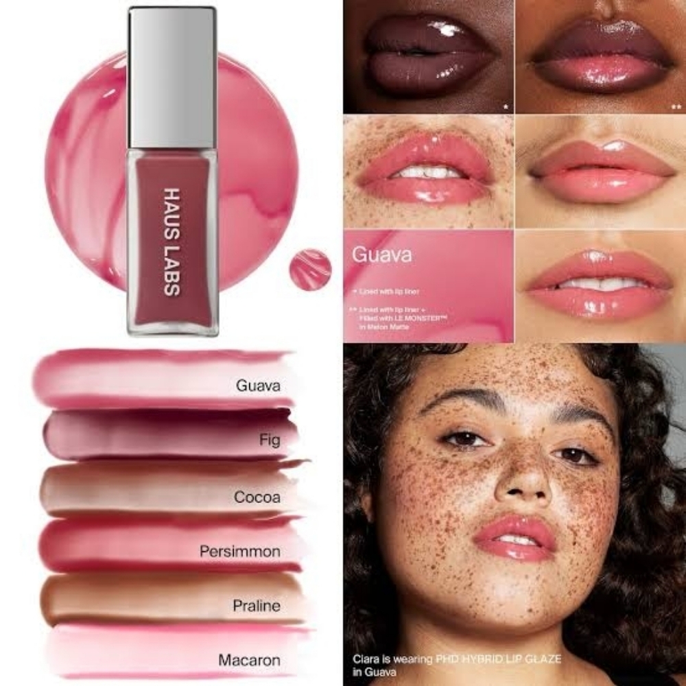 Haus Labs By Lady Gaga Plumping PH Hybrid Lip Gloss In Guava (PINK)